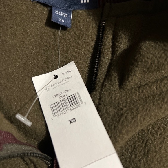 Gap 1/4 zip hunter green Jacket XS - Picture 6 of 10
